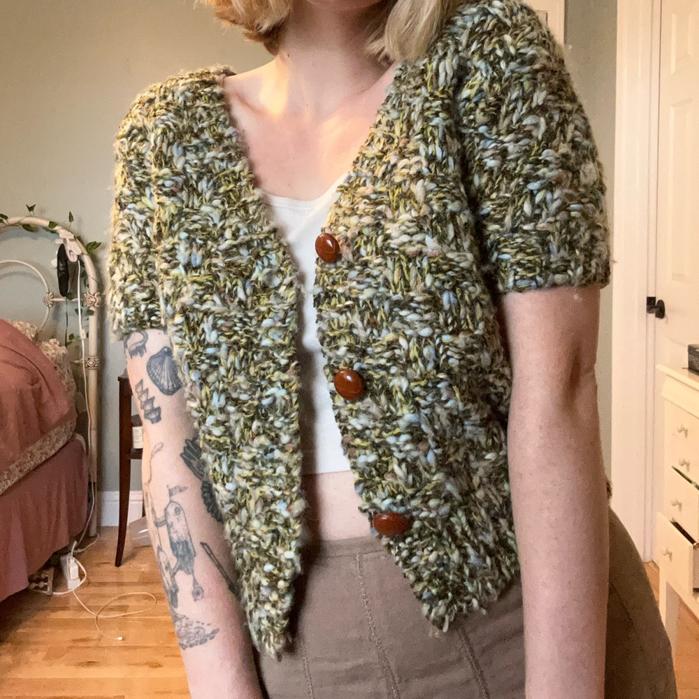 Hand Knit Multicolor Sweater